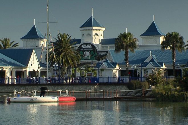 the view of The Broad Casino lake
