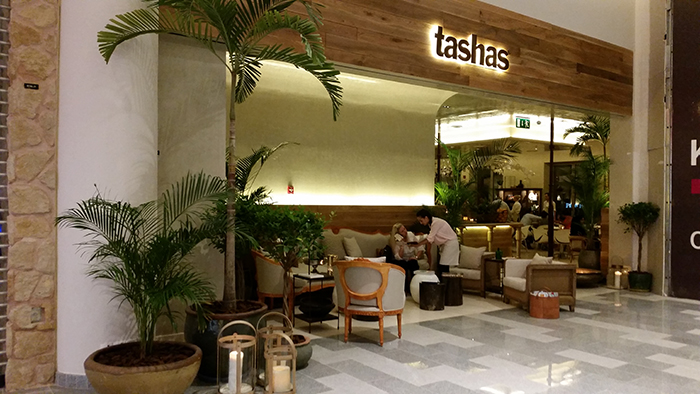 Outside view of Tashas store